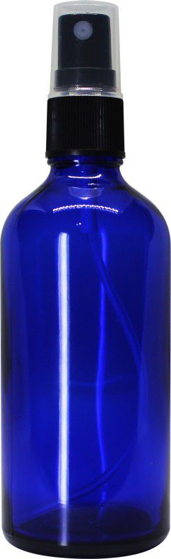 nsb herbals Blue Glass Bottle + Spray Pump + Dust Cap for DIY Perfumes, Oils, Multipurpose Use 100 ml Spray Bottle  (Pack of 1, Blue, Glass)
