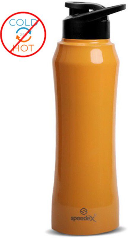 SPEEDEX Stainless Steel Water Bottle for Fridge Office Home School Sports Boys & Girls 1000 ml Bottle  (Pack of 1, Orange, Steel)