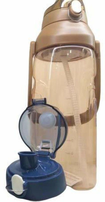 SGMSC Sports Water Bottle with Leak Proof Flip Top Lid 2450 ml Bottle  (Pack of 1, Multicolor, Plastic)