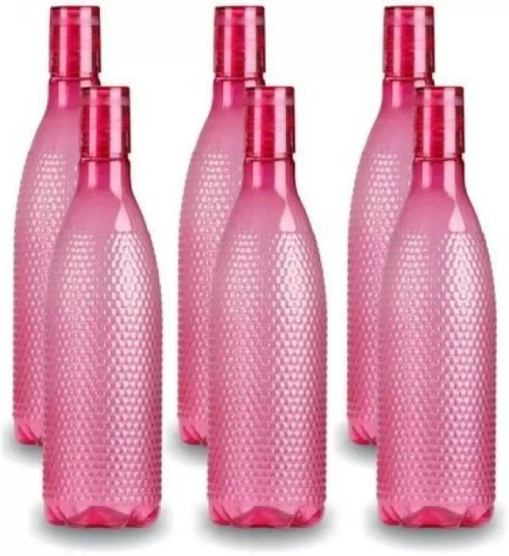 SAI CREATIONE (Pack of 6, Plastic) 1000 ml Bottle  (Pack of 6, Pink, Plastic)