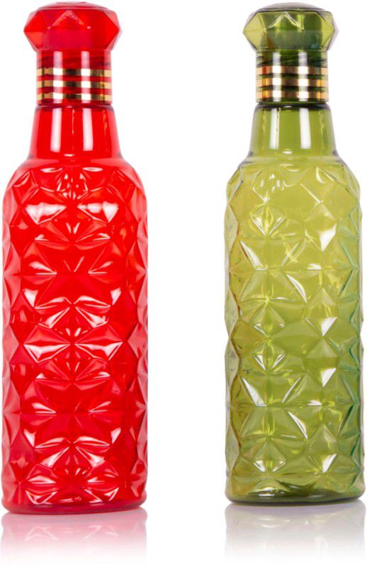 Priva Arts Titan Water Bottle ( pack of 2 ) 500 ml Bottle  (Pack of 2, Multicolor, Plastic)