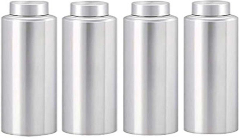 SAMEEP stainless steel fridge water bottle 1000ml Each (pack of 4) 1000 ml Bottle  (Pack of 4, Steel/Chrome, Silver, Steel)