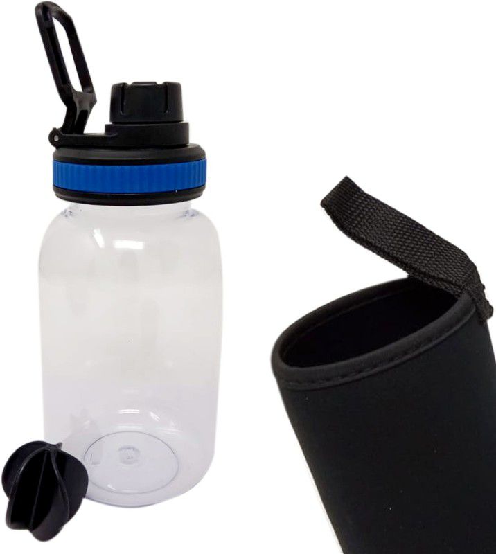 Prateek Kitchenware Gym Protein Mixer/Sports. Shaker Bottle/Protein Shaker/Sipper Bottle,500ml 500 ml Bottle  (Pack of 1, Clear, Plastic)