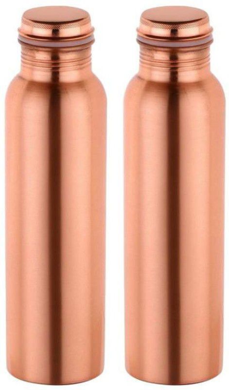 Olwin Interior Products Copper Plain Bottle, 2 Set 2000 ml Bottle  (Pack of 2, Brown, Copper)