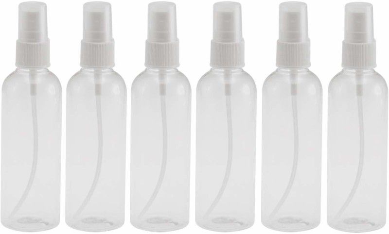 AMPEREUS MISTBOTTLE06 100 ml Spray Bottle  (Pack of 6, Clear, Plastic)