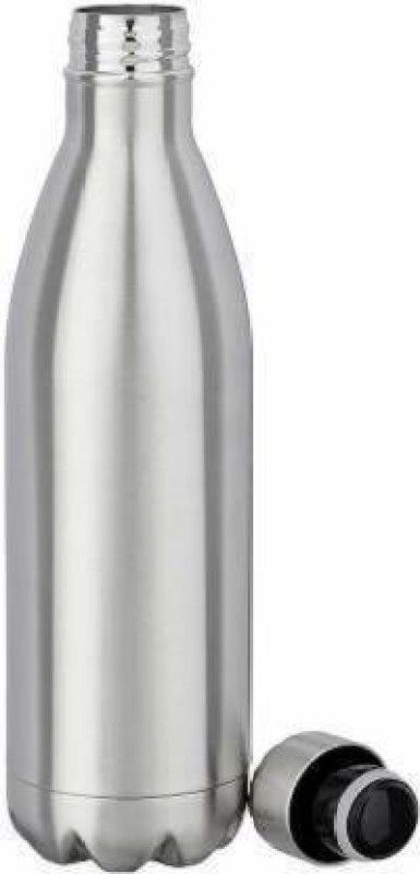 Adnate Thermosteel 24 Hours Hot and Cold Water Bottle 1000ml A13 Pack of 1 Silver Steel 1000 ml Flask  (Pack of 1, Silver, Steel)