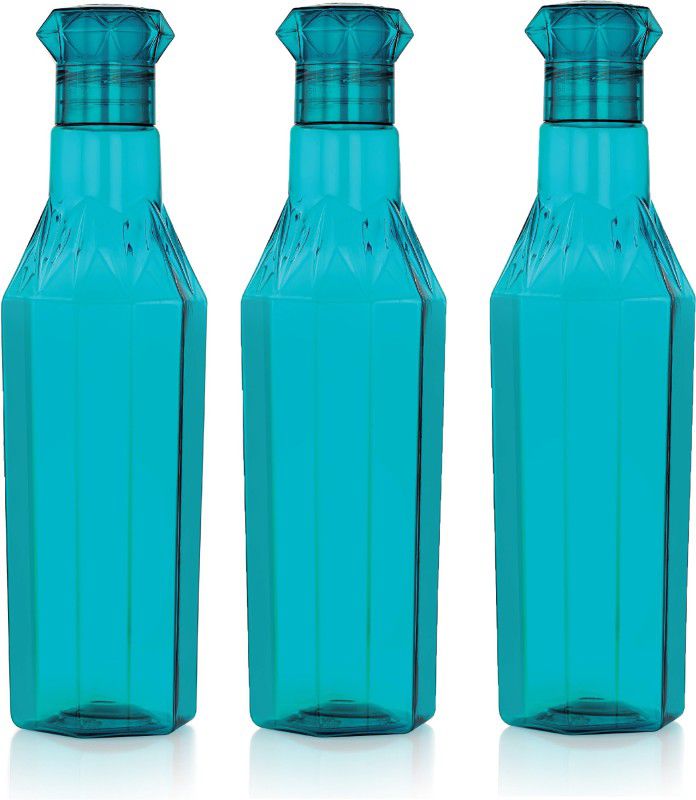 Randal Premium Quality Fridge Water Bottle Set Of 3 ( Blue ) 1000 ml Bottle  (Pack of 3, Blue, PET)
