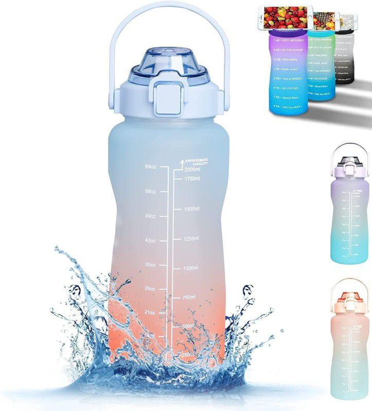 SeaRegal Smart Mall Sports Fitness Gym 2000 ml Bottle  (Pack of 1, Multicolor, Plastic)