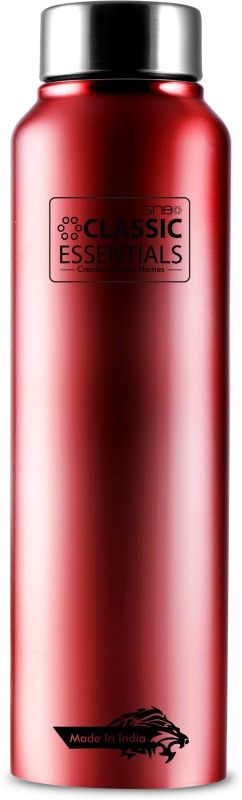 Classic Essentials Hydrate Water Bottle, 1000 ML, Red 1000 ml Bottle  (Pack of 1, Red, Steel)