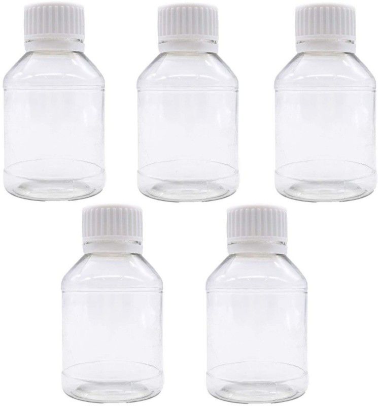 DIY Crafts Clear Empty Pet Mini Storage Bottles-100ml(Pack of 50) 100 ml Bottle  (Pack of 50, Multicolor, Plastic)