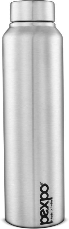 pexpo 1000 ml Fridge and Refrigerator Stainless Steel Water Bottle, Chromo 1000 ml Bottle  (Pack of 1, Silver, Steel)
