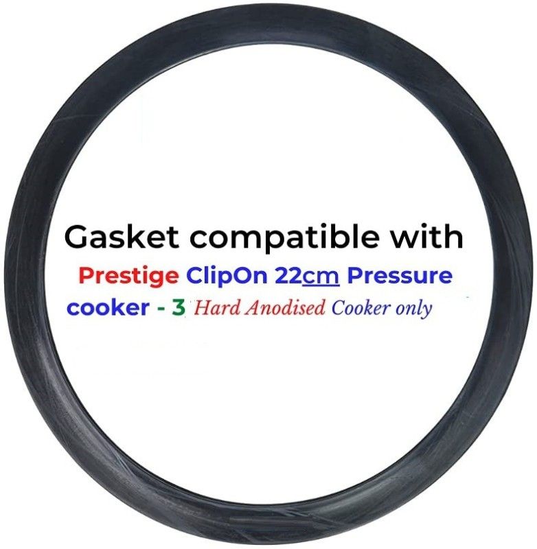 PRV compatible with Prestige ClipOn SVACHH-22 CM- 3 L HARD ANODISED COOKER 220 mm Pressure Cooker Gasket