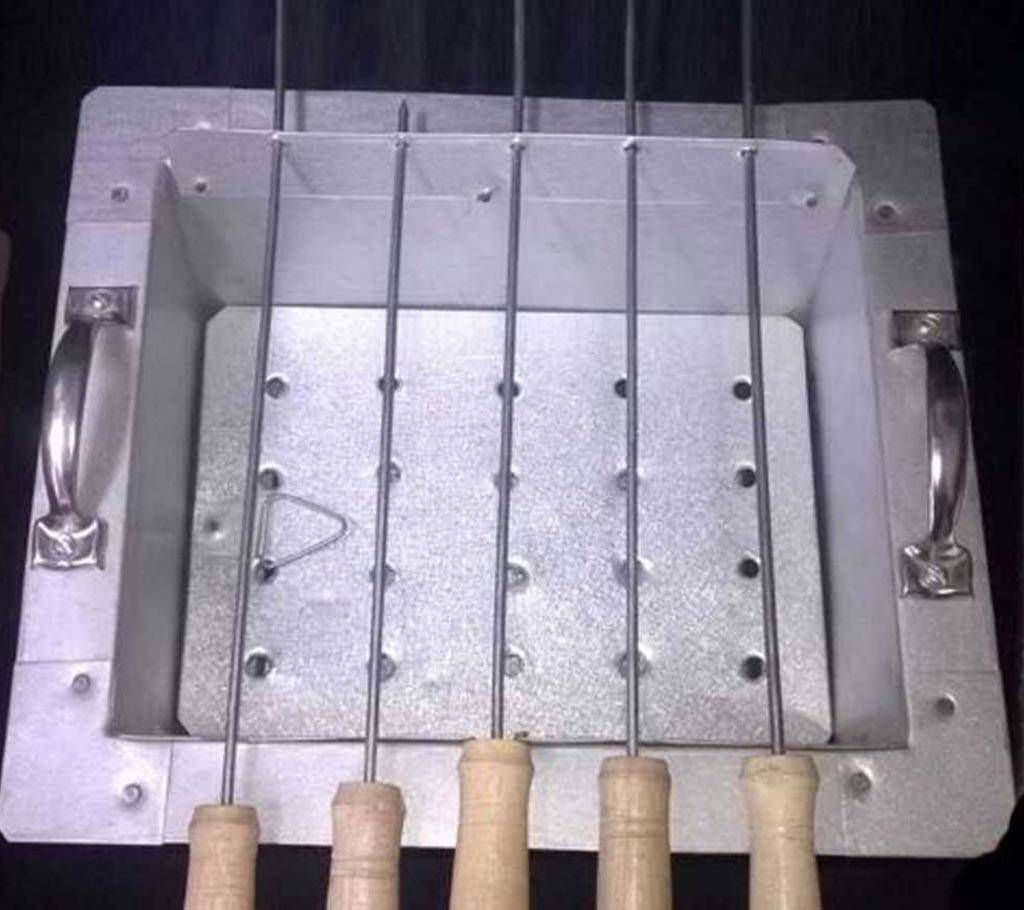 barbecue net with kabab stove