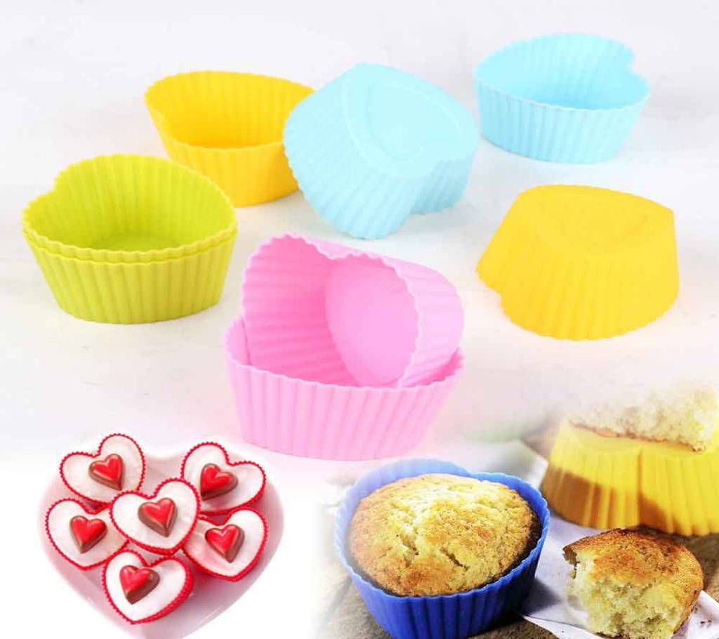 Heart Shaped Silicon Cake Mold