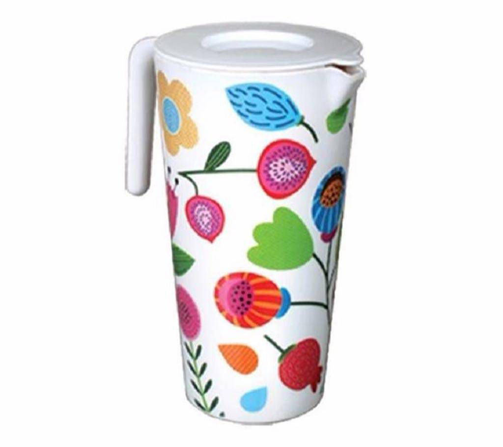 Lovely Smart Jug With Lid-Flowers-1.5ltr