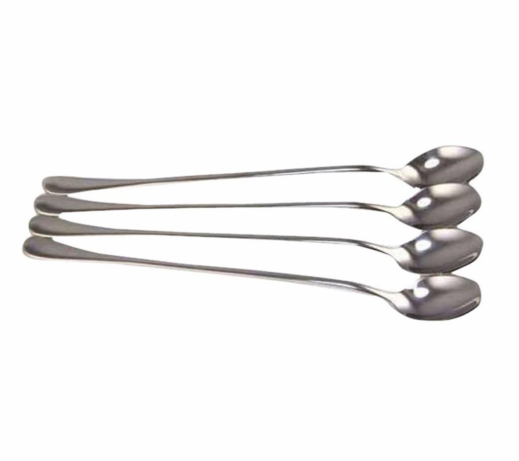 Long Handle Stainless Spoons 4 pcs Set