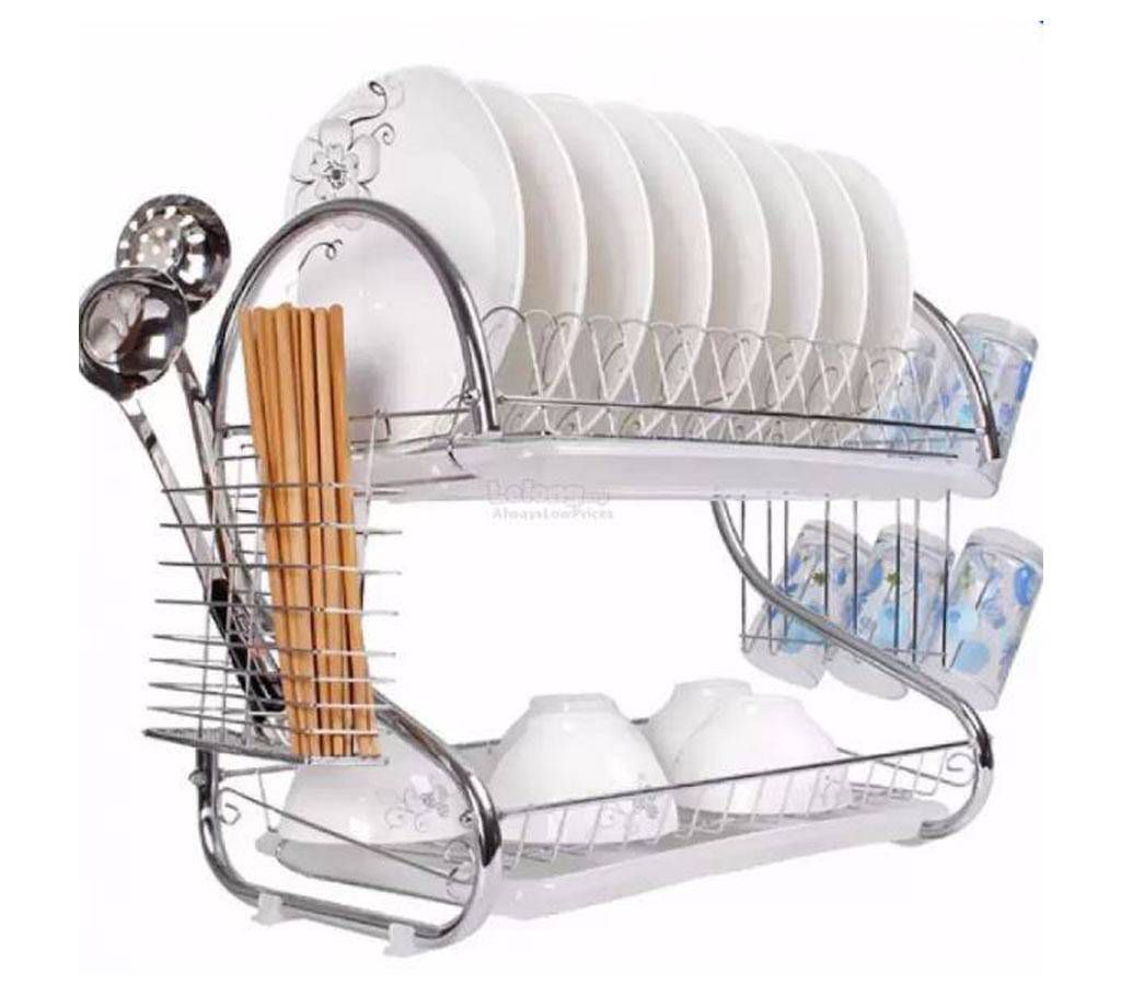 Two Layer Dishes Drainer