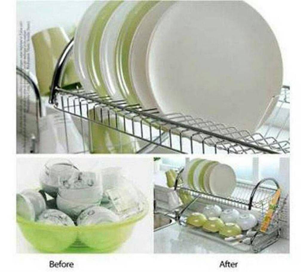 Double layer kitchen rack