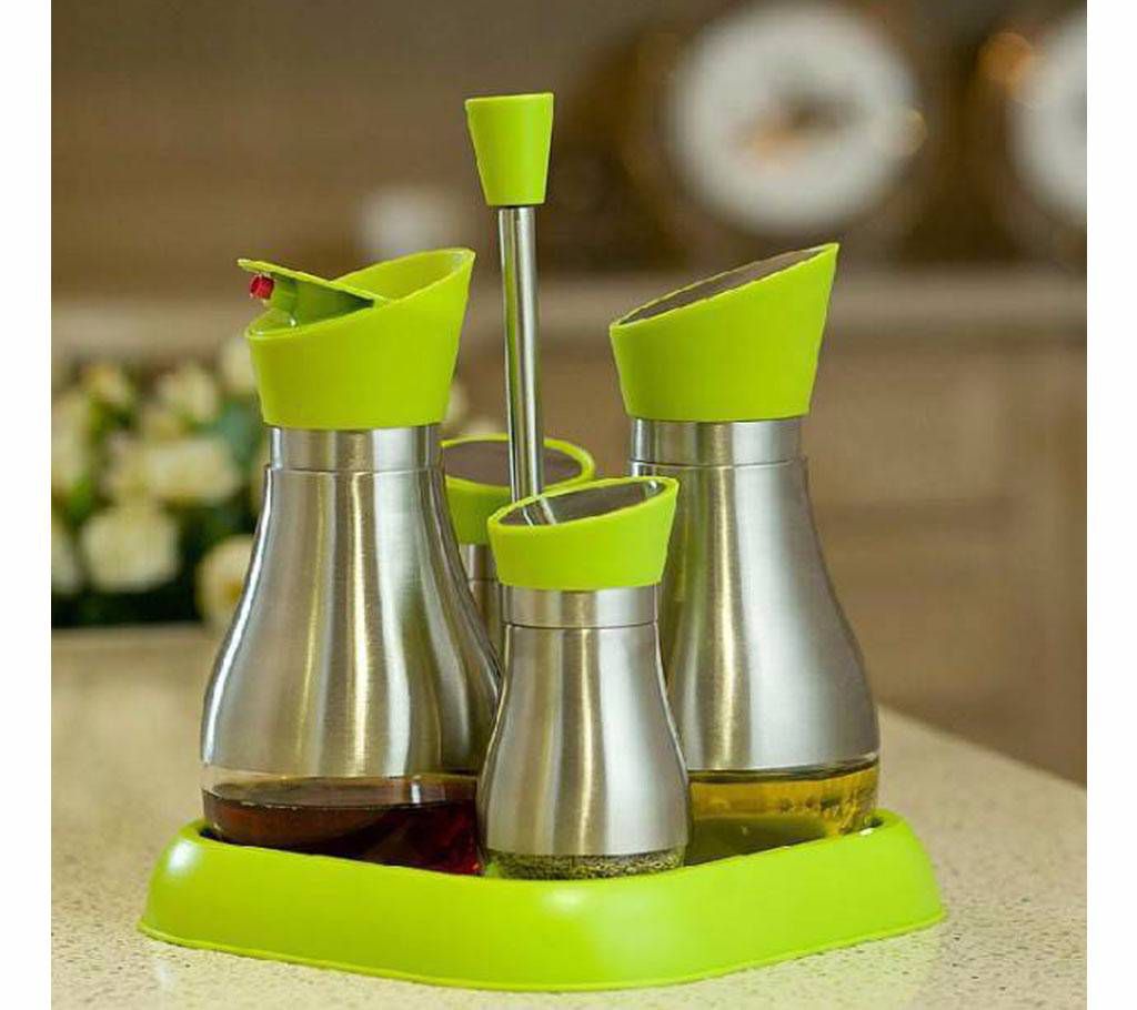 Oil and Vinegar Glass Jar - 5 pcs Set 