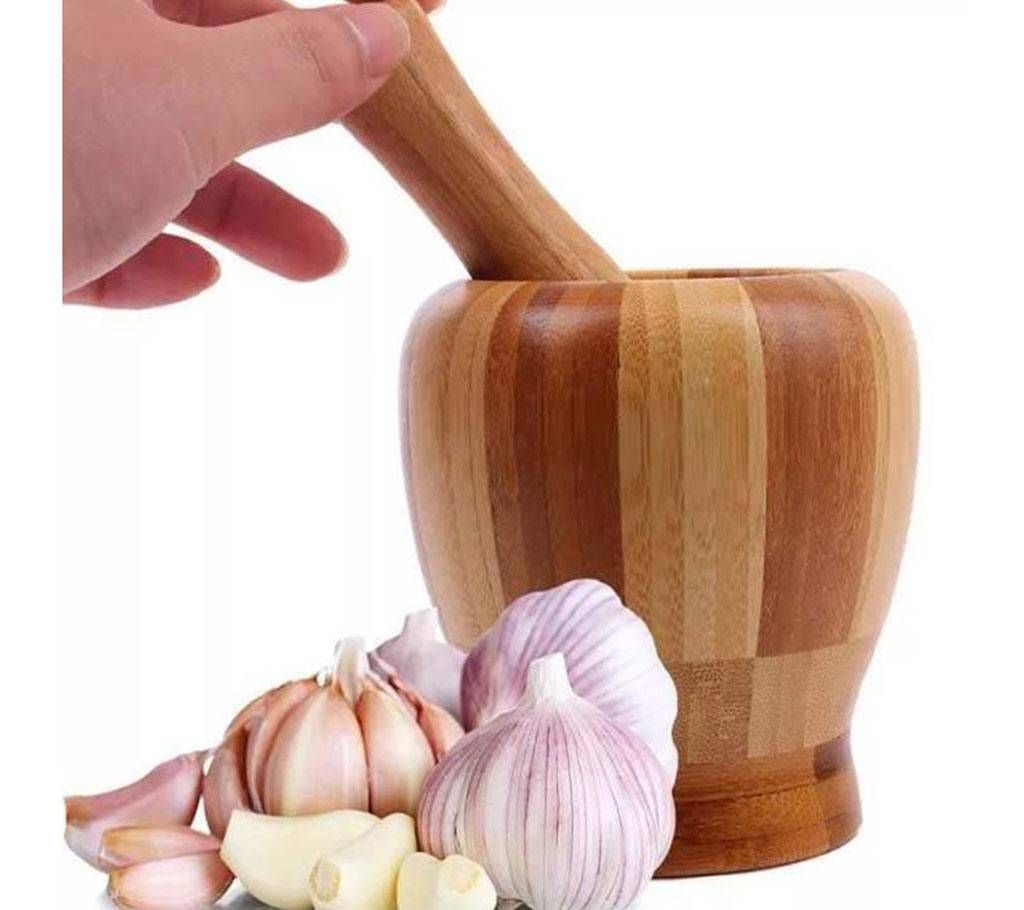 Wooden Mortar And Pestle Crusher- DNM