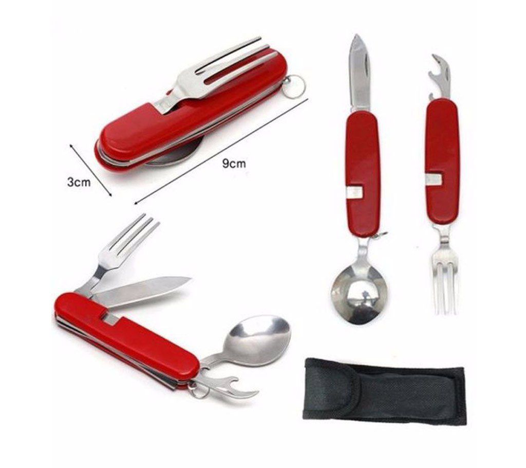4 in 1 multi tool fork spoon (1pc)