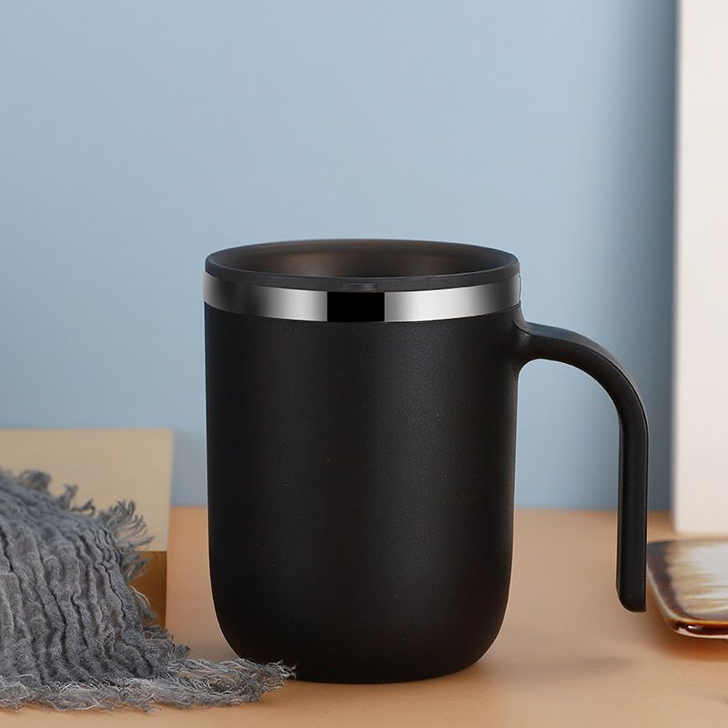 Coffee Mug 304 Stainless Steel Double Layer Leakproof Milk Coffee Cup With Lid Kitchen Drinkware Breakfast Tea Mug