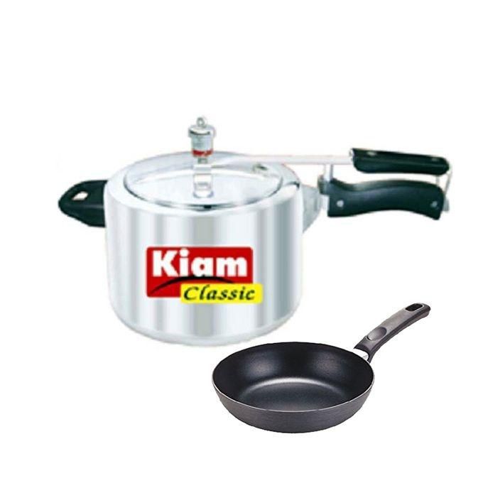 Kiam Classic Pressure Cooker 2.5 L - 14CM Non-Stick Frypan