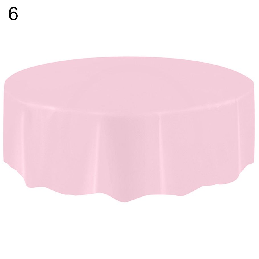 Plastic Waterproof Large Wedding Party Disposable Circular Table Cloth Cover