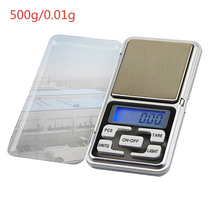 Mini Digital Pocket Scale 0.01g/0.1g 100/200/300/500g High Accuracy Backlight Gram Weight Pocket Scale For Jewelry Kitchen