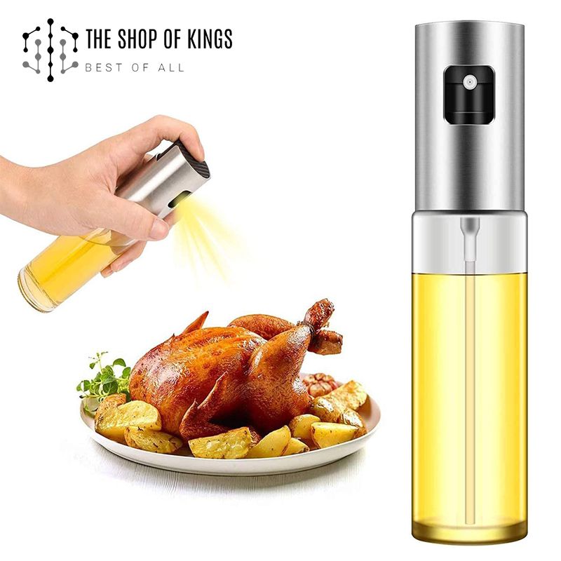 Oil Sprayer for Cooking, Oil Spray Bottle Versatile Glass for Cooking, Baking, Roasting, Grilling (100 ML)