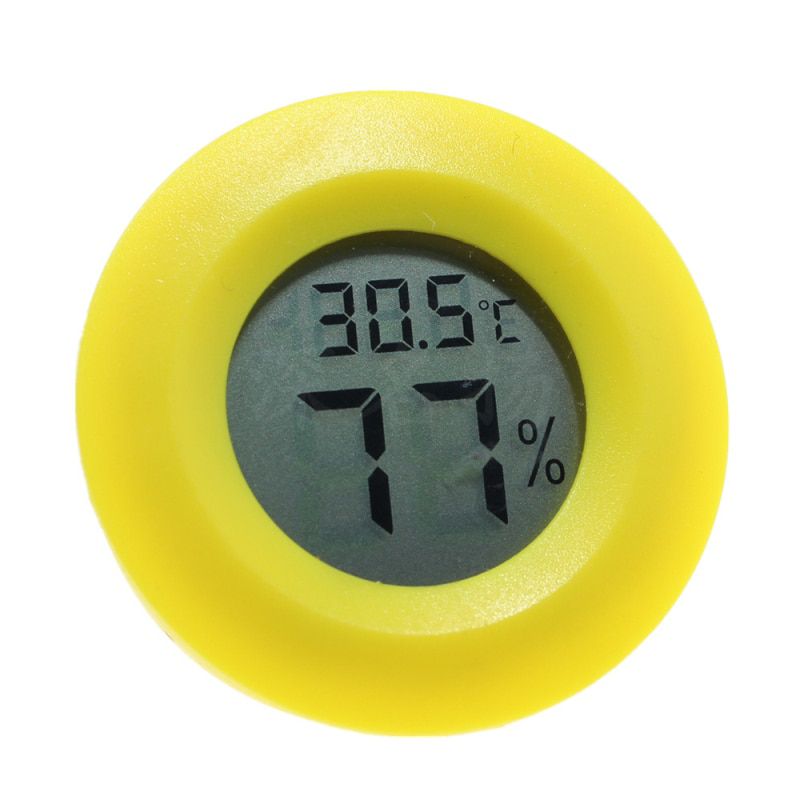 Mini LCD Thermometer Hygrometer Practical Digital Indoor Round Thermometer Hygrometer LCD Display Tature Humidity Meter