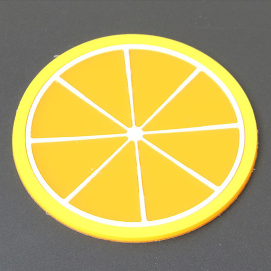 Cup Coaster Heat-insulated Mat Fruit Shaped Silicone Cup PAd ableware Accessories