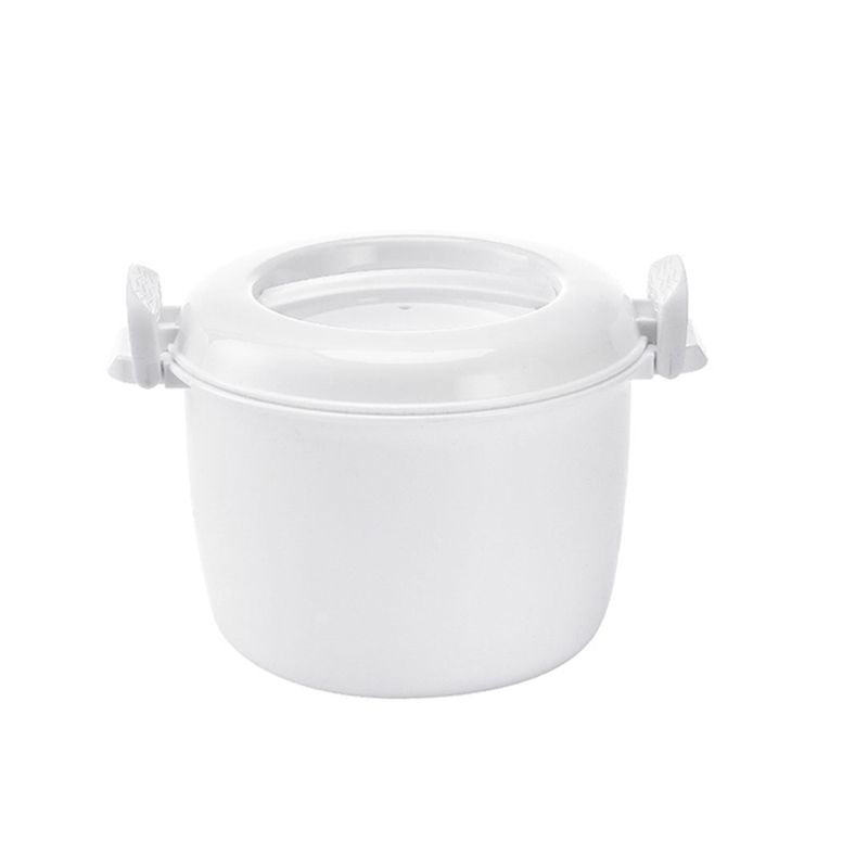 Microwave Rice Cooker Multifunction Small Lunch Container Microwave Cooker Cookware for Microwave Oven 17.5x21x14cm