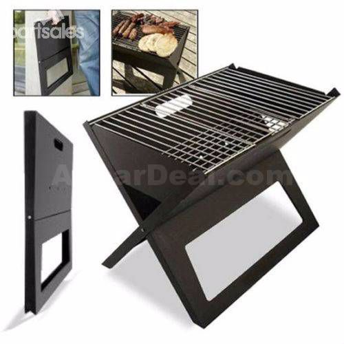 Foldable Poyrtable BBQ Grill Maker