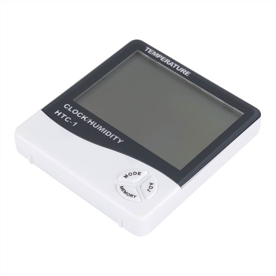 Digital Refrigerator Thermometer Lcd Display Temperature Humidity Meter with Alarm Clock Hygrometer Indoor LCD ndoor