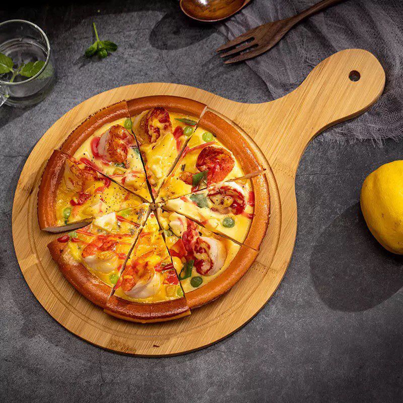 10 Inch Bamboo Pizza Platter, Tray, Pans