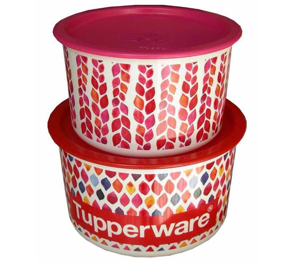 Tupperware petals collection one touch 950ml and 1400ml