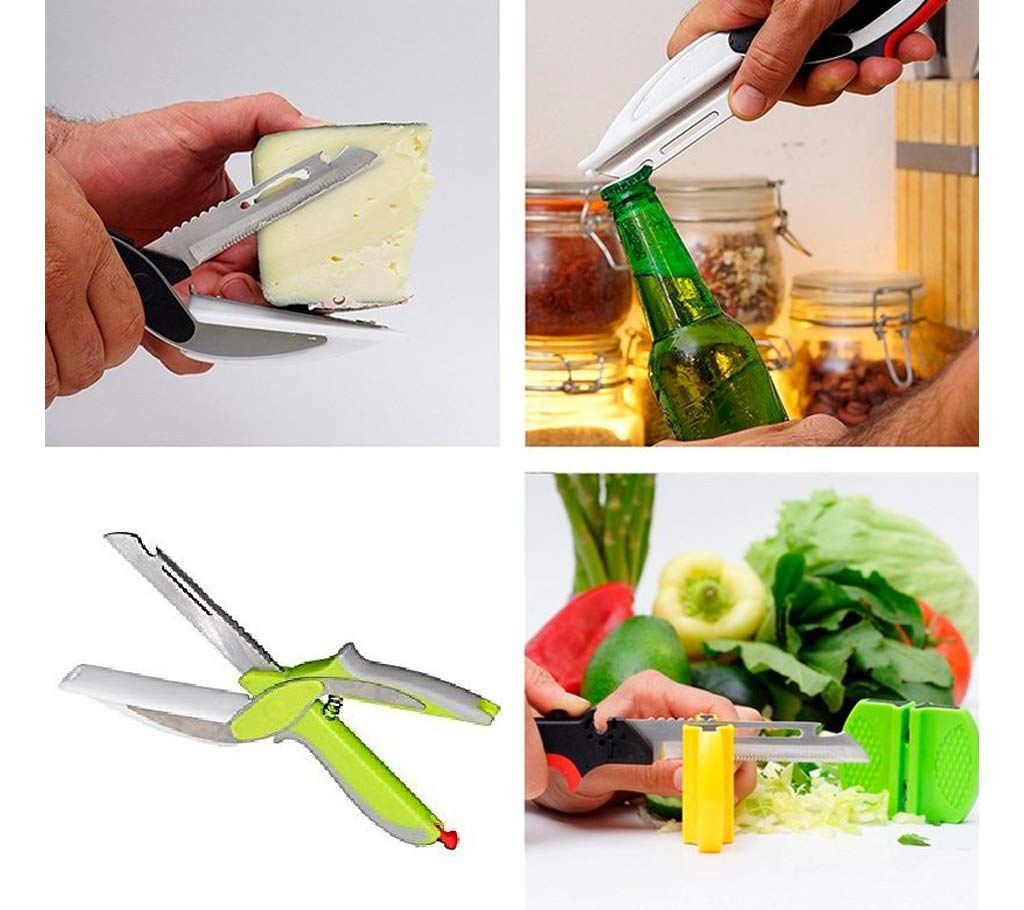 6 in 1 Smart Cutter Knife & Cutting Board 