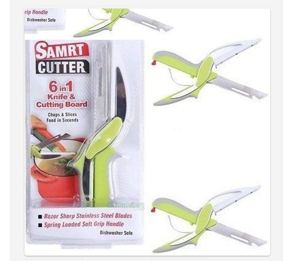 6 in 1 Smart Cutter Knife & Cutting Board 