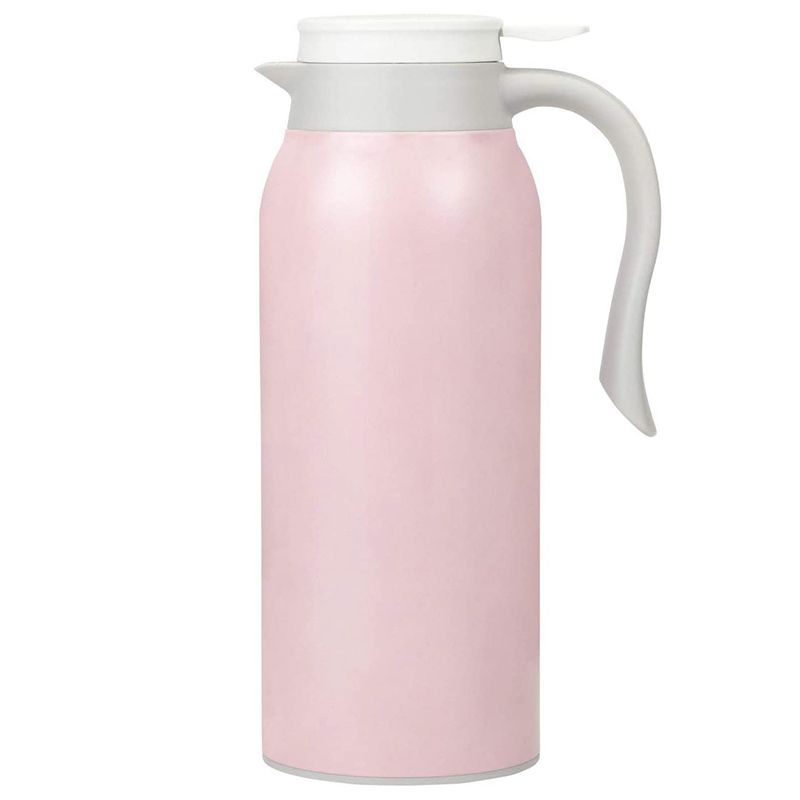 51 Oz Stainless Steel Thermal Coffee Carafe, Double Walled Vacuum Thermos, 1.5 Liter Tea, Water, and Coffee Pink