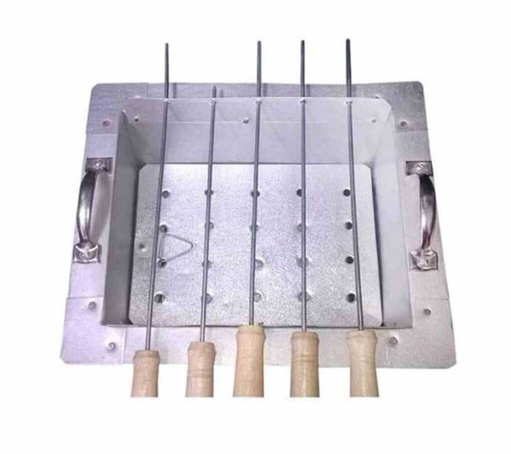 BBQ Grill Maker Net with 4 stick