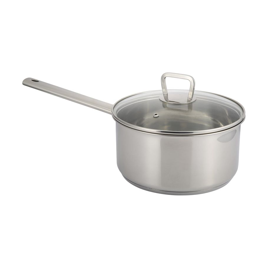 20cm Stainless Steel Saucepan with Aluminium Enscapsulated Base