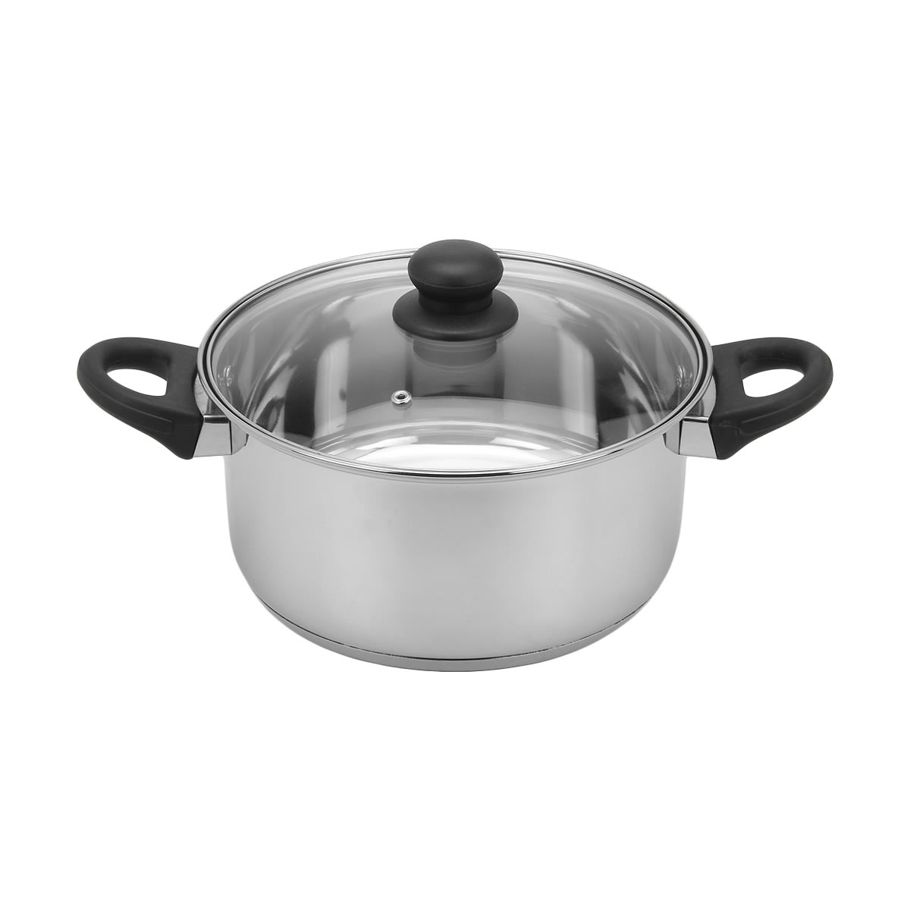 24cm Stainless Steel Casserole Dish with Lid