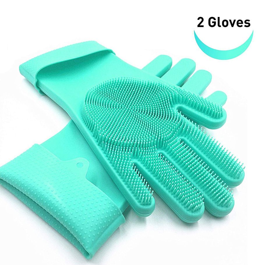 Silicone Dish Washing Kitchen Hand Gloves - Hand Gloves