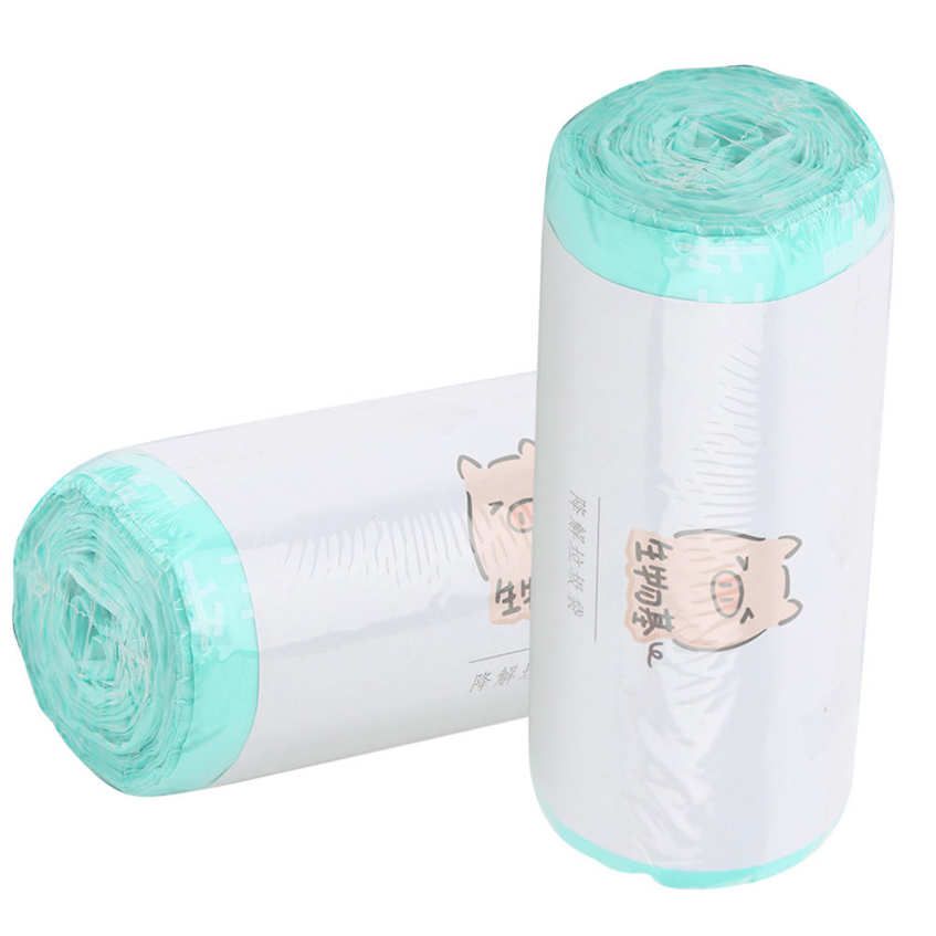 2Rolls PLA+PBAT Thick Degradable Garbage Bags Vest Type Household Environment-Friendly Rubbish Can Liner