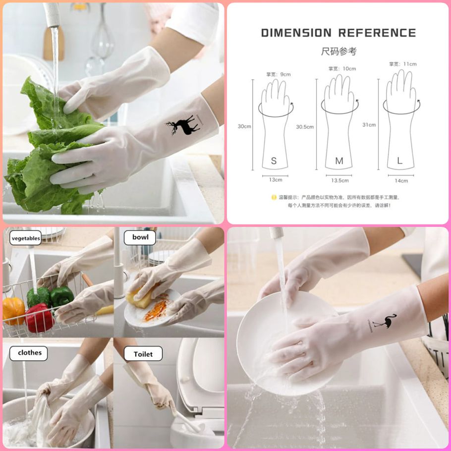 Waterproof Transparent Dish Washing Gloves
