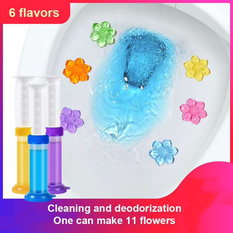 Flower Aromatic Toilet Gel Toilet Deodorant Cleaner Toilet Fragrance Remove Odors and Leave No Traces 11 Flowers