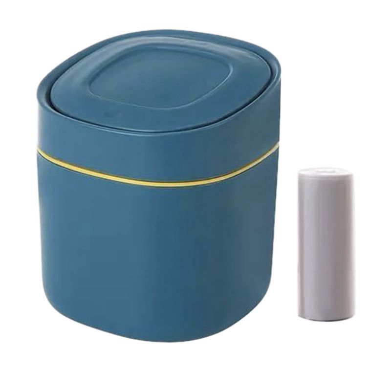 Mini Garbage Cans Desktop Multifunctional Trash Can with Lid for Living Room Office Home Kitchen Bathroom Garbage Cans