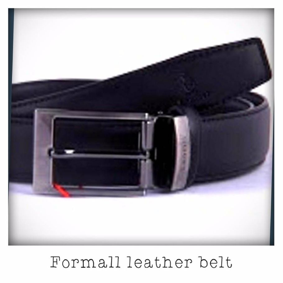 Men's formal leather belt