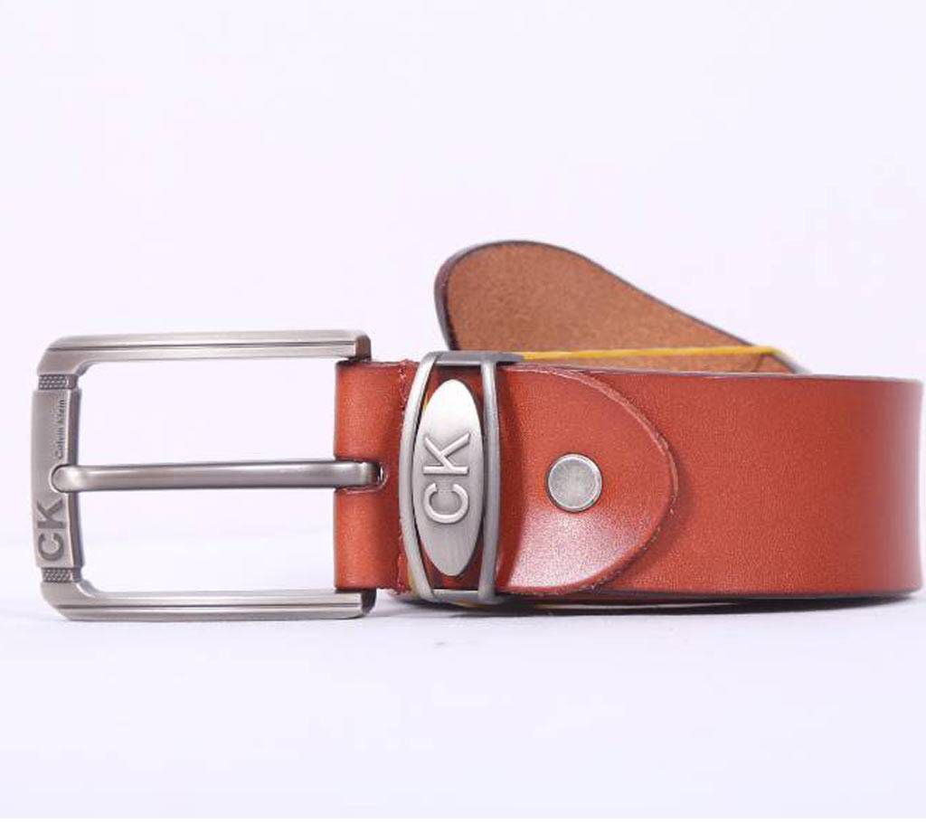 Brown Leather formal Belt For Men